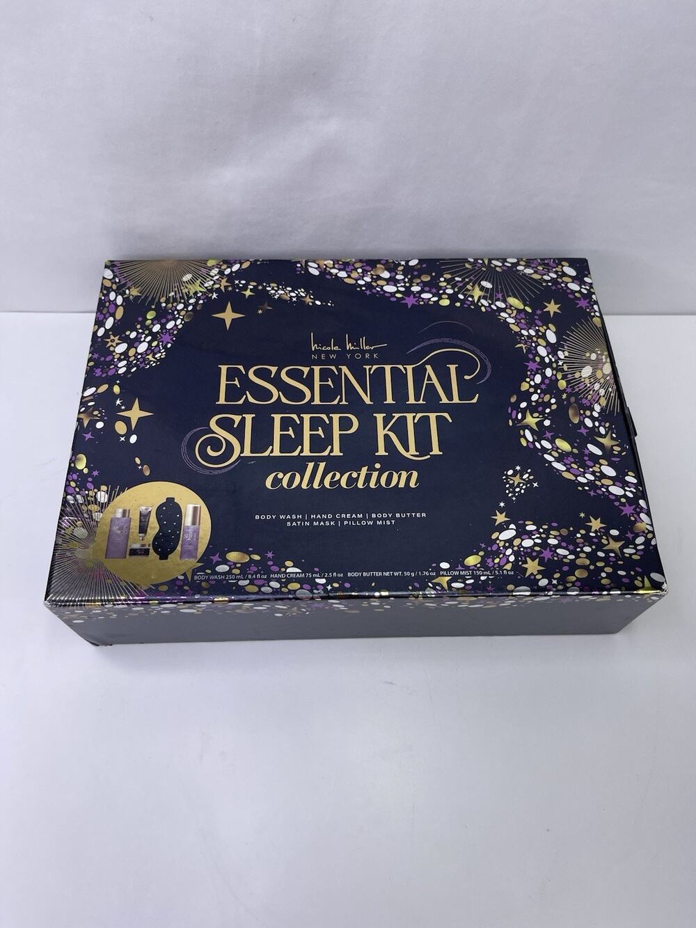 Nicole Miller New York Essential Sleep Kit Collection 5-Piece Bath & Body Gift